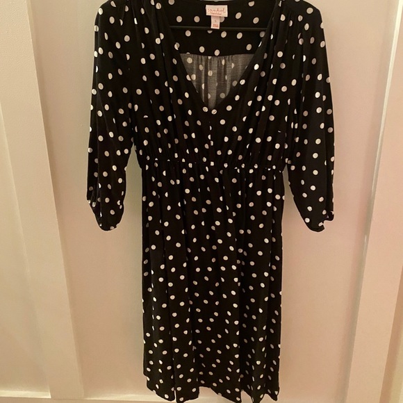 *SOLD* Isabel Maternity Polka Dot Dress Small - Picture 4 of 9